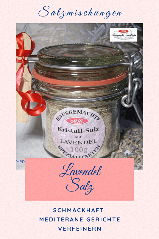 Lavendel-SalzSchmackhaft Mediterane Gerichte Verfeinern