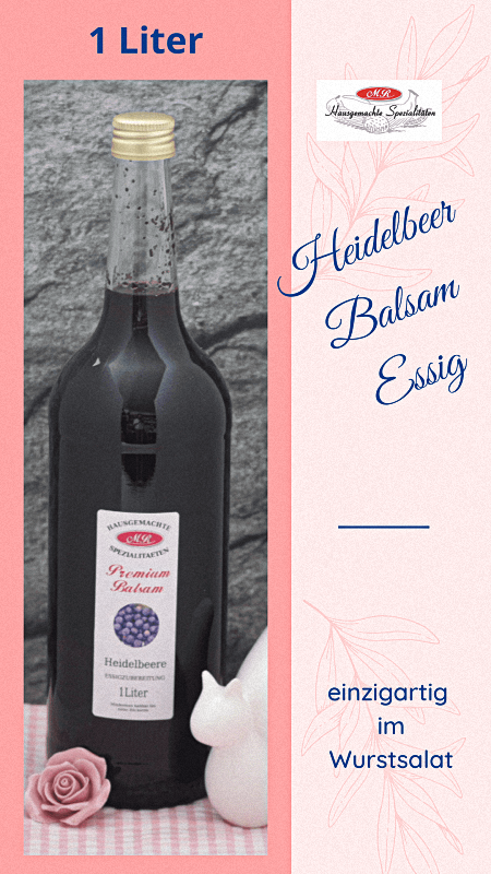 Premium-Heidelbeer-Balsamessig Der Einmalige