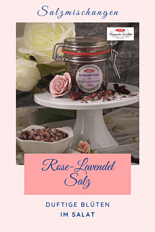 Rosenblüten-Lavendel-Salz grob